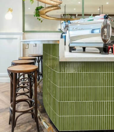 โมเสค TIMELESS TILES รุ่น PAINTIO 31 X 21.4 ซม. สีเขียว DRY GREEN ผิวเงา_4